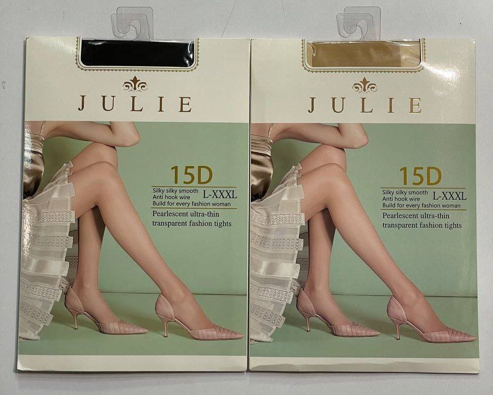 جوراب شلواری قواره دار مشکی و کرم نازک