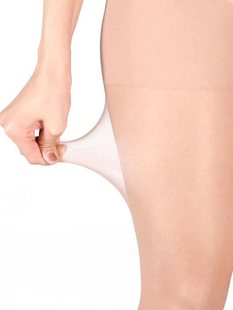 جوراب شلواری قواره دار مشکی و کرم نازک